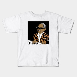 RAY CHARLES FAN ART Kids T-Shirt